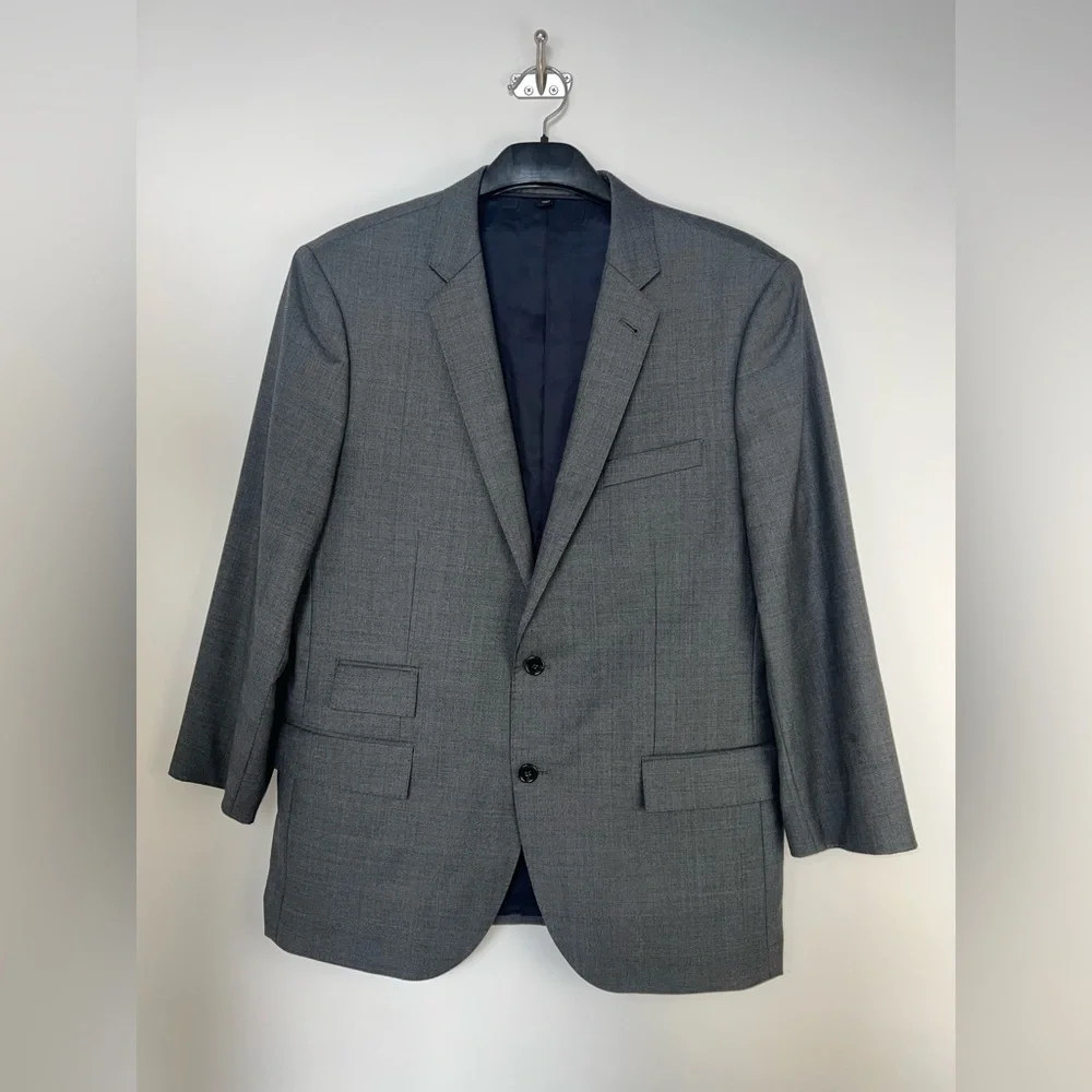 J.Crew Ludlow‎ Blazer – Size 44R Super 150s Wool – Loro Piana Gray Micro Check